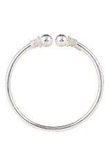 gorgeous tiny silver single piece kids bangles